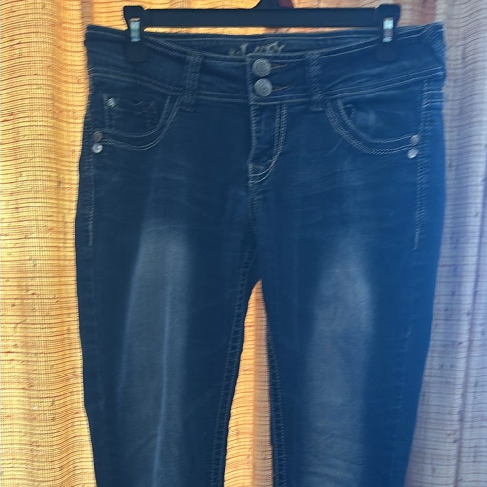 Wishful Park Dark Blue Skinny Jeans